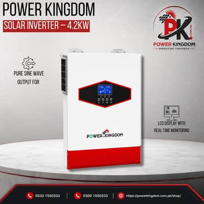 Power Kingdom 4.2kW Solar Inverter MPPT Hybrid Inverter
