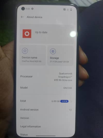 One Plus Nord N20 5g