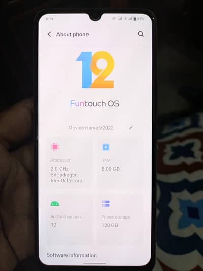 Vivo V20 SE 8/128 with box charger