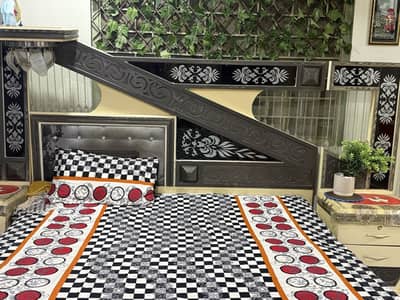 Bed and showkase  for sale