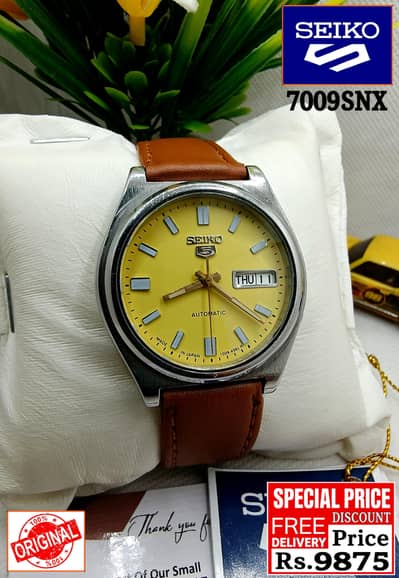 Seiko 5 Citizen Orient Automatic Pre-Owned watch Japan 03161737353