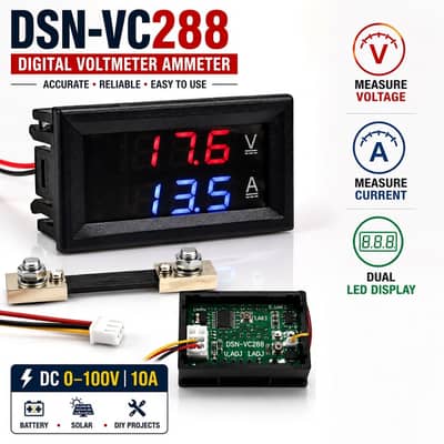 DSN-VC288 volt amp Meter DC 100V 10A Voltmeter Ammeter