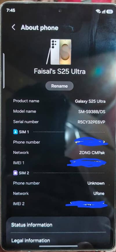 Samsung Mobile S25 Ultra