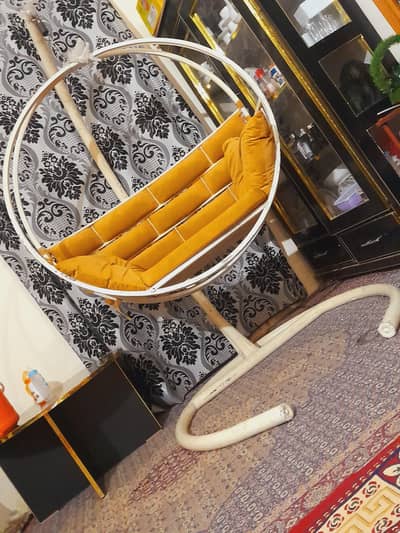 outdoor swing light brown color