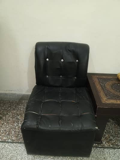 5 single seater. . . revolving chair with table