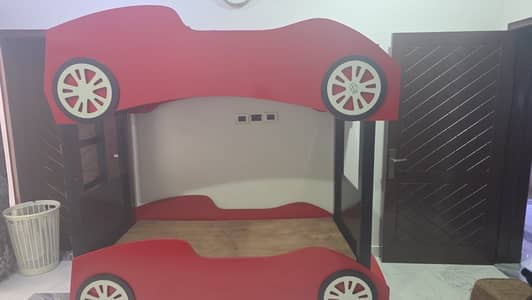 Car Bunk Bed For Kids (Without Mattress)