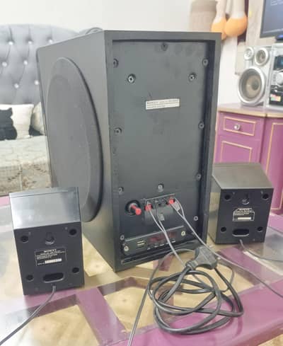 Sony 2.1 audio music home theater active subwoofer deck system