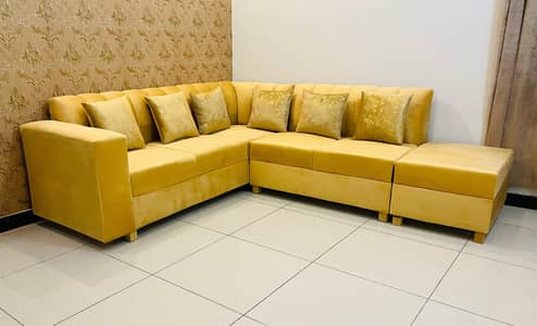 L shaped brand new sofa