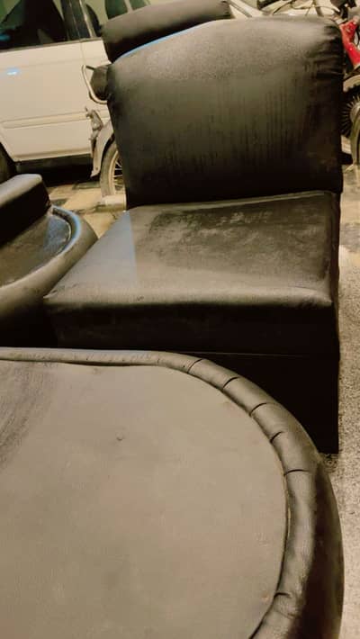 Black sofa chairs