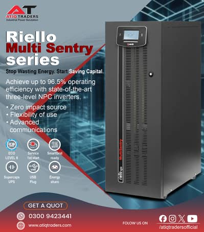 Riello Multi Sentry UPS 10-120 kVA | Online Double Conversion