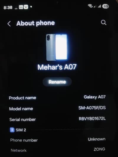 Samsung Mobile A07 4/64