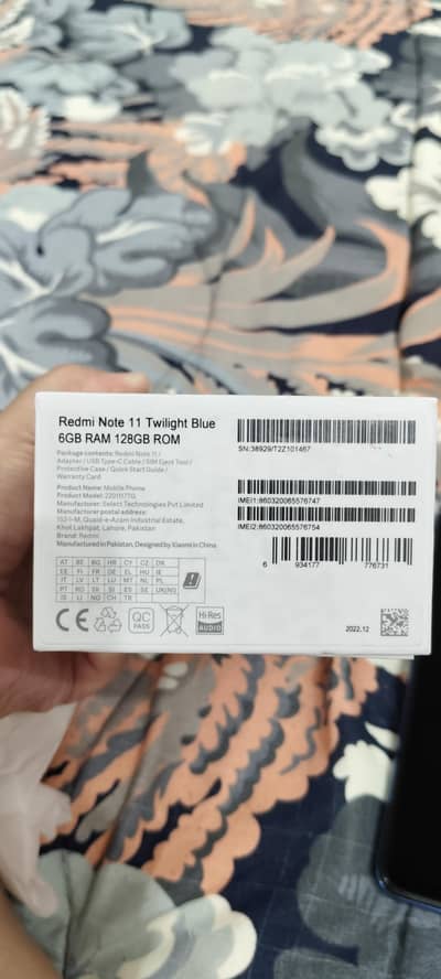 Xiaomi Redmi note 11   (16gp Ram. 128gb memory)