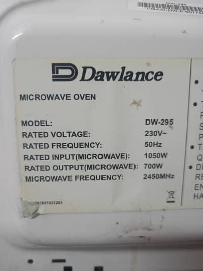 dawlence microwave