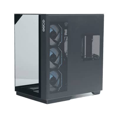 EASE EC125 RGB Mid-Tower ATX Gaming Case – Black BRAND NEW