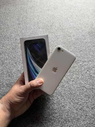 IPHONE SE 2022 WHITE 128 JV WITH BOX
