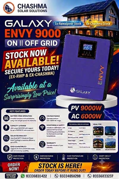 Galaxy Envy Pv 9000 Inverter