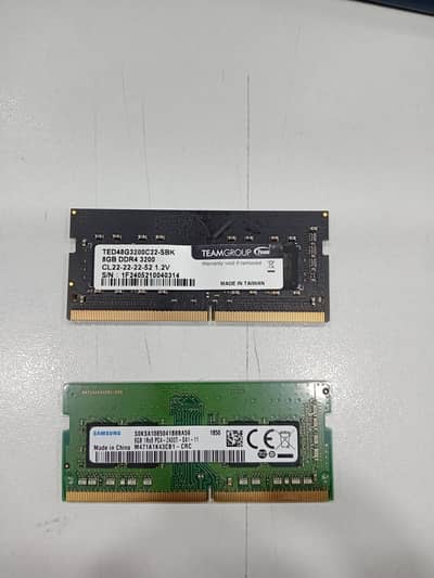 8GB DDR4 Laptop RAM – Samsung & TeamGroup