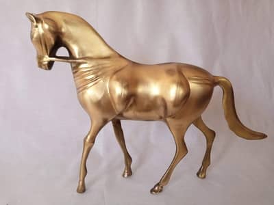Handmade brass horse