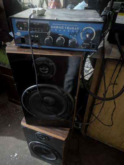 8 inch speaker pair woffer speaker with amplifier