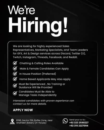 Sales Executive/Agent for Graphic