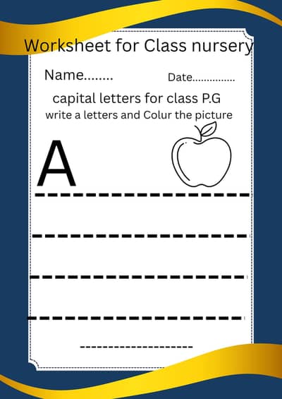 PG Class Complete Worksheets PDF - English Urdu Math - 138 Pages