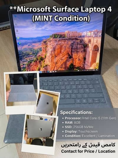 Microsoft Surface Laptop 4-Core i5 11th Gen (8GB/256GB SSD)Touchscreen