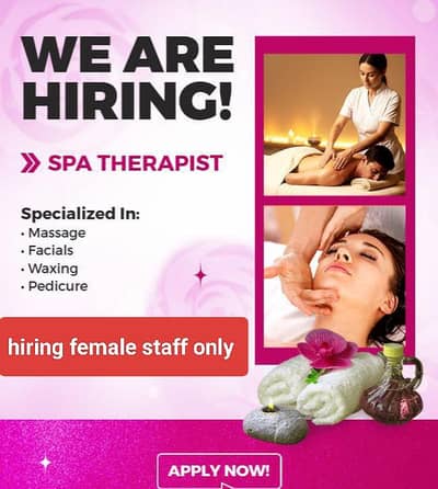 Female staff needed  (saloon)