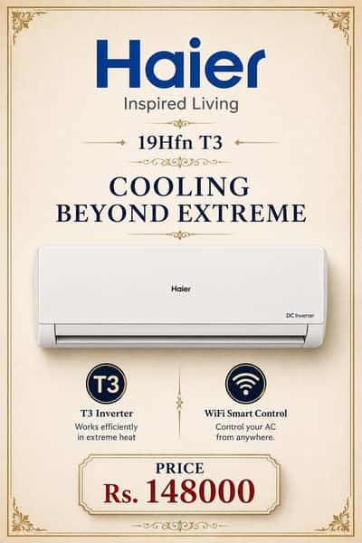 Haier 1.5 Ton T3 DC Inverter Ac