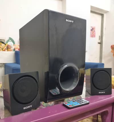 Sony 2.1 audio music home theater active subwoofer deck system