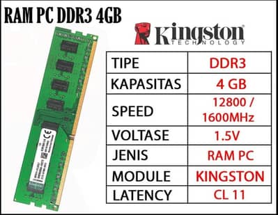 DDR3 PC RAM 4GB