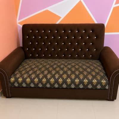 Comfortable Brown Tufted Armchair / Sofa Chair/sofa set
