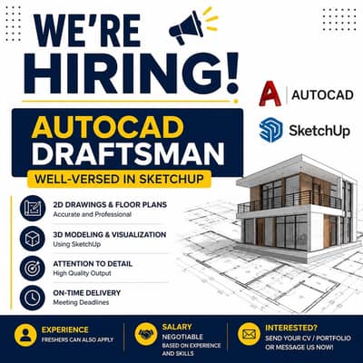 AutoCAD Draftsman with SketchUp Experience Needed