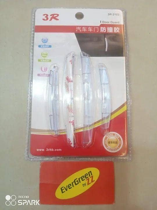CAR UNIVERSAL DOOR EDGE GUARD 4PCS SET 3R BRAND TRANSPARENT COLOR