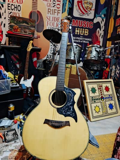 Made In France JM Forest electro-acoustic folk guitar A-20E/M