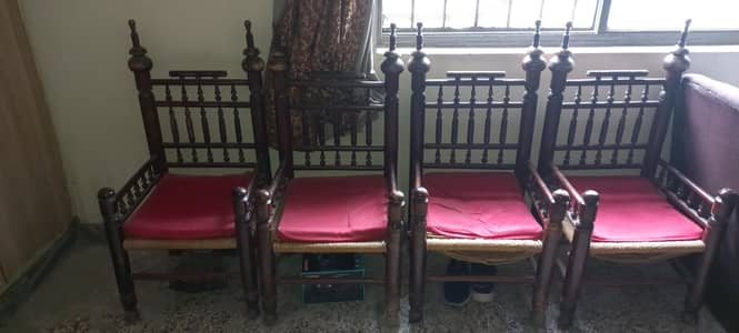 6 sitters sofa set and 6 chinioti chairs