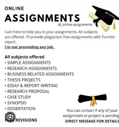 Assigment work or notes