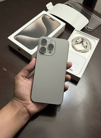 iPhone 15 Pro Max 256gb Non PTA 04 Months Confirm Sim Time.