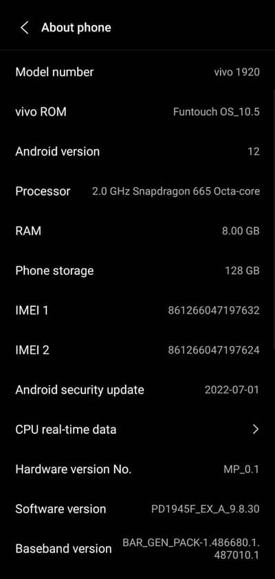 Vivo S1 Pro
