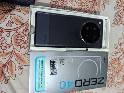 infinix zero 40 8 +5 256 official PTA dual sim total original