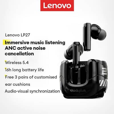Lenovo ThinkPlus LP27 Wireless Earbuds | Original | Premium Sound 