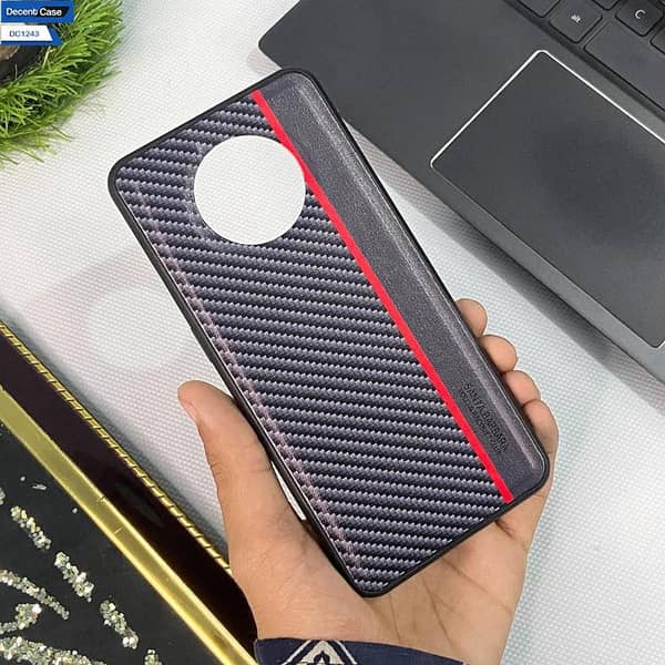 OnePlus 7T Classic Carbon fiber Case with Soft Borders