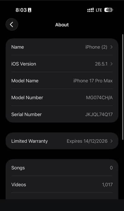 Apple iPhone 17 Pro Max