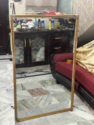LARGE mirror with golden borders