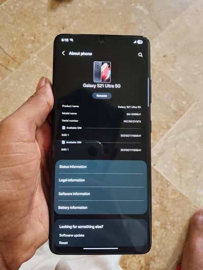Samsung Mobile S21 Ultra 5g 12.128