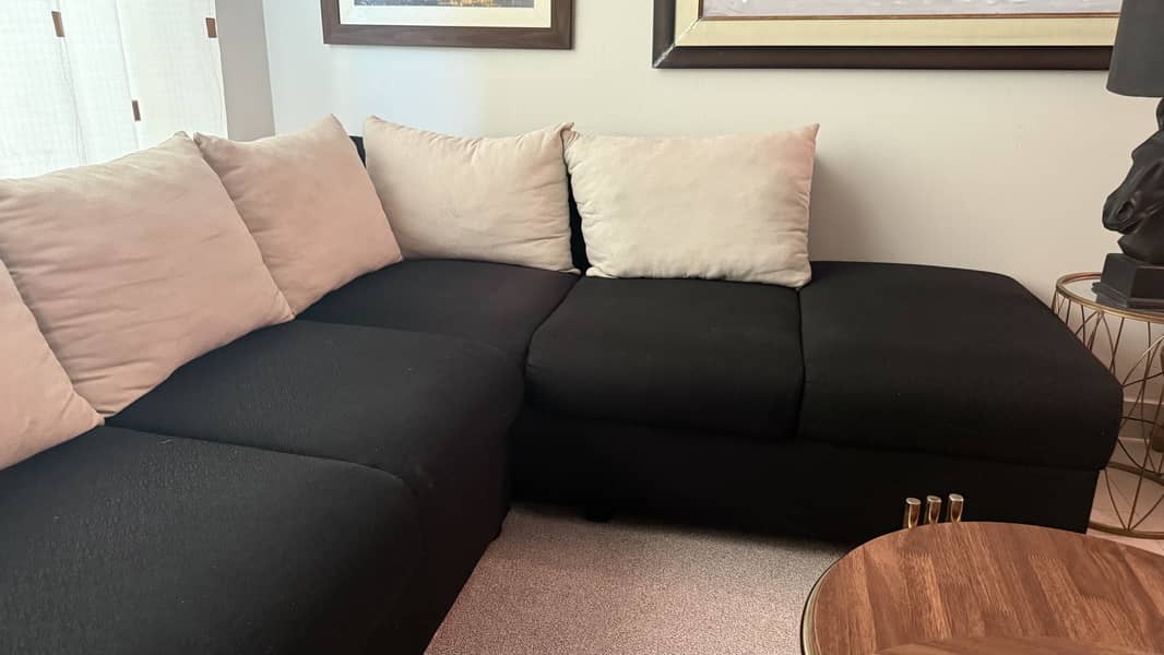 L shape sofa set 2