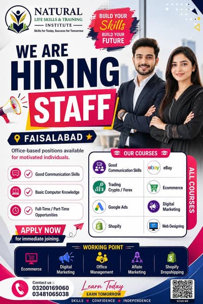 Job opportunities for fresher and students male and female requrid