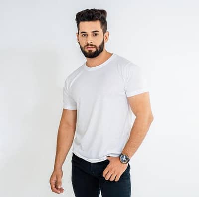 Men whiteshirt jursey cotton
