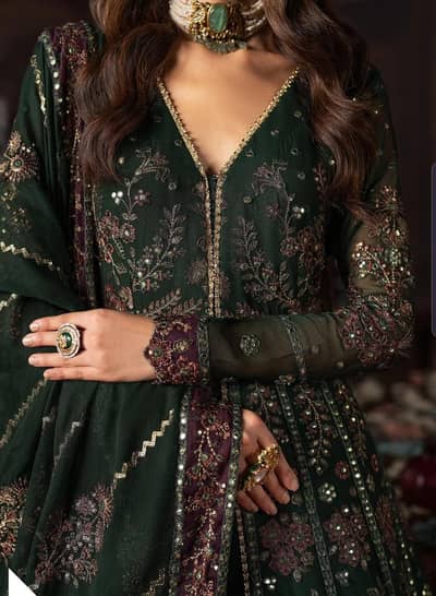 Unstitched  Original Zarif branded dress in less price
