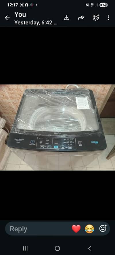 Haier automatic washing machine