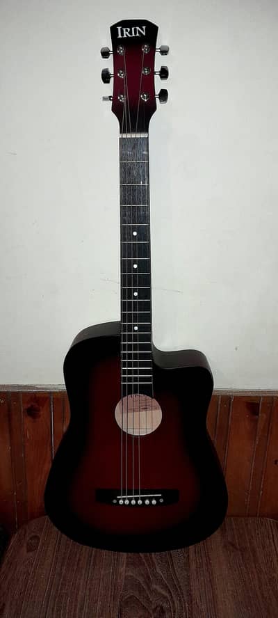 IRIN Acoustic Guitar | Like New Condition | Case + Picks Included